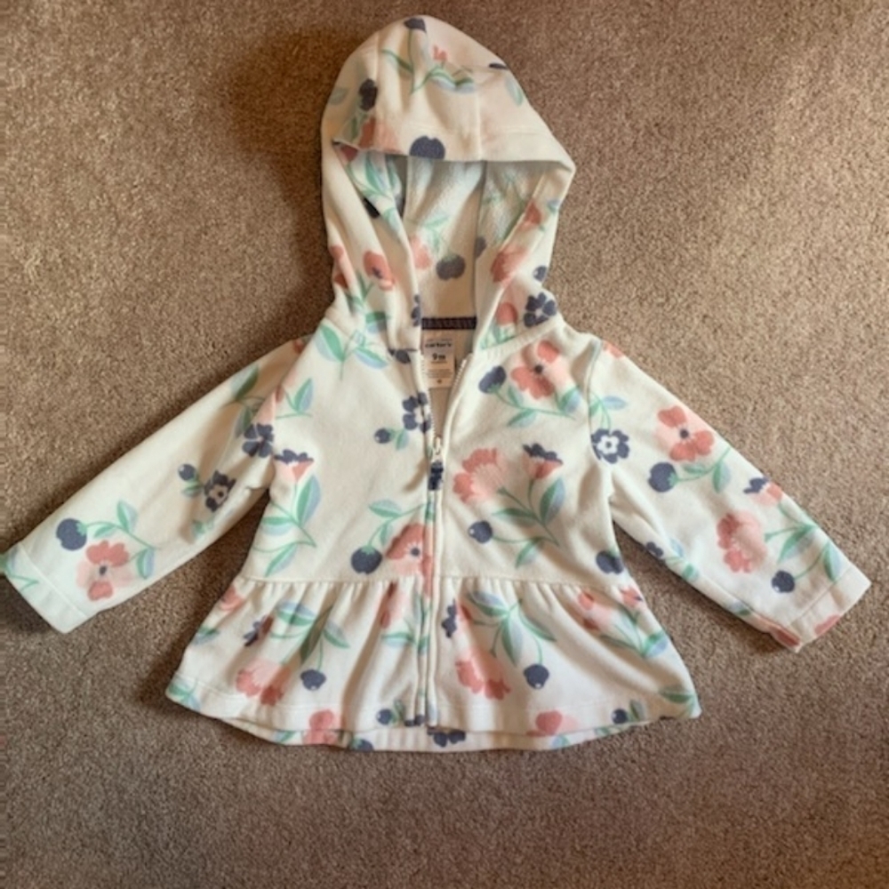 Carters 9mo hooded jacket Like new